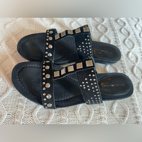 Bandolino Black Studded Women's Sandals Size 7.5 - Picture 10 of 10